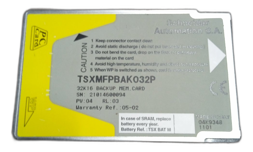 Schneider Electric TSXMFPBAK032P – Carte mémoire BACKUP 32K16 pour TSX37 / TSX57