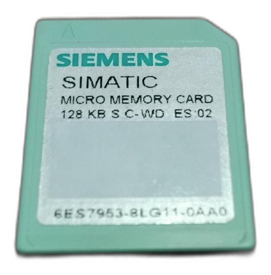 Siemens SIMATIC S7 Micro Memory Card 128 KB – 6ES7953-8LG11-0AA0