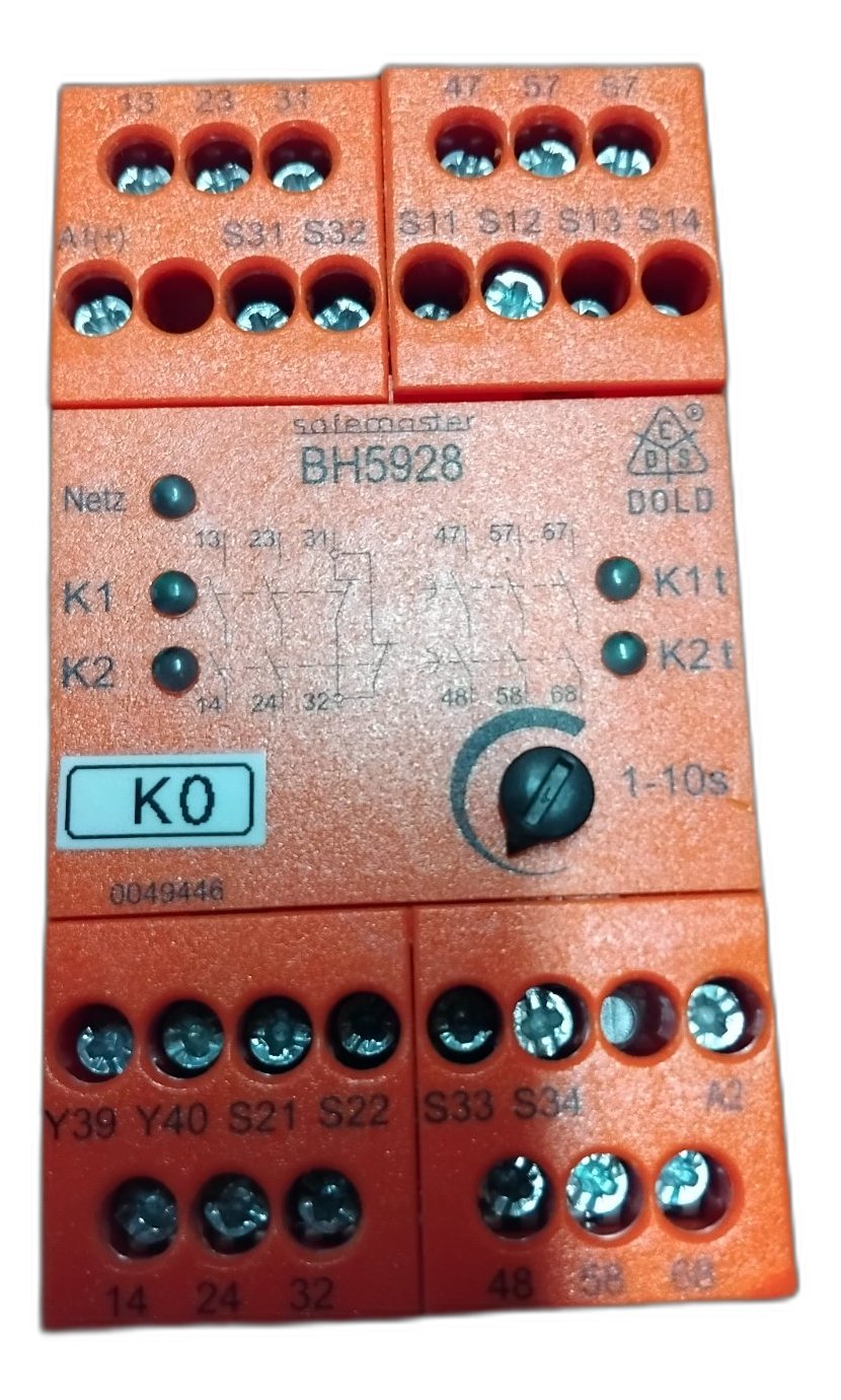 DOLD SAFEMASTER BH5928 – Module d’arrêt d’urgence avec temporisation
