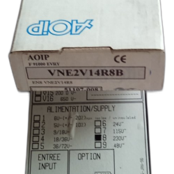 AOIP VNE2V14R8B – Indicateur de tableau monofonction grandeurs électriques 72x24mm